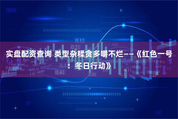 实盘配资查询 类型杂糅贪多嚼不烂——《红色一号：冬日行动》
